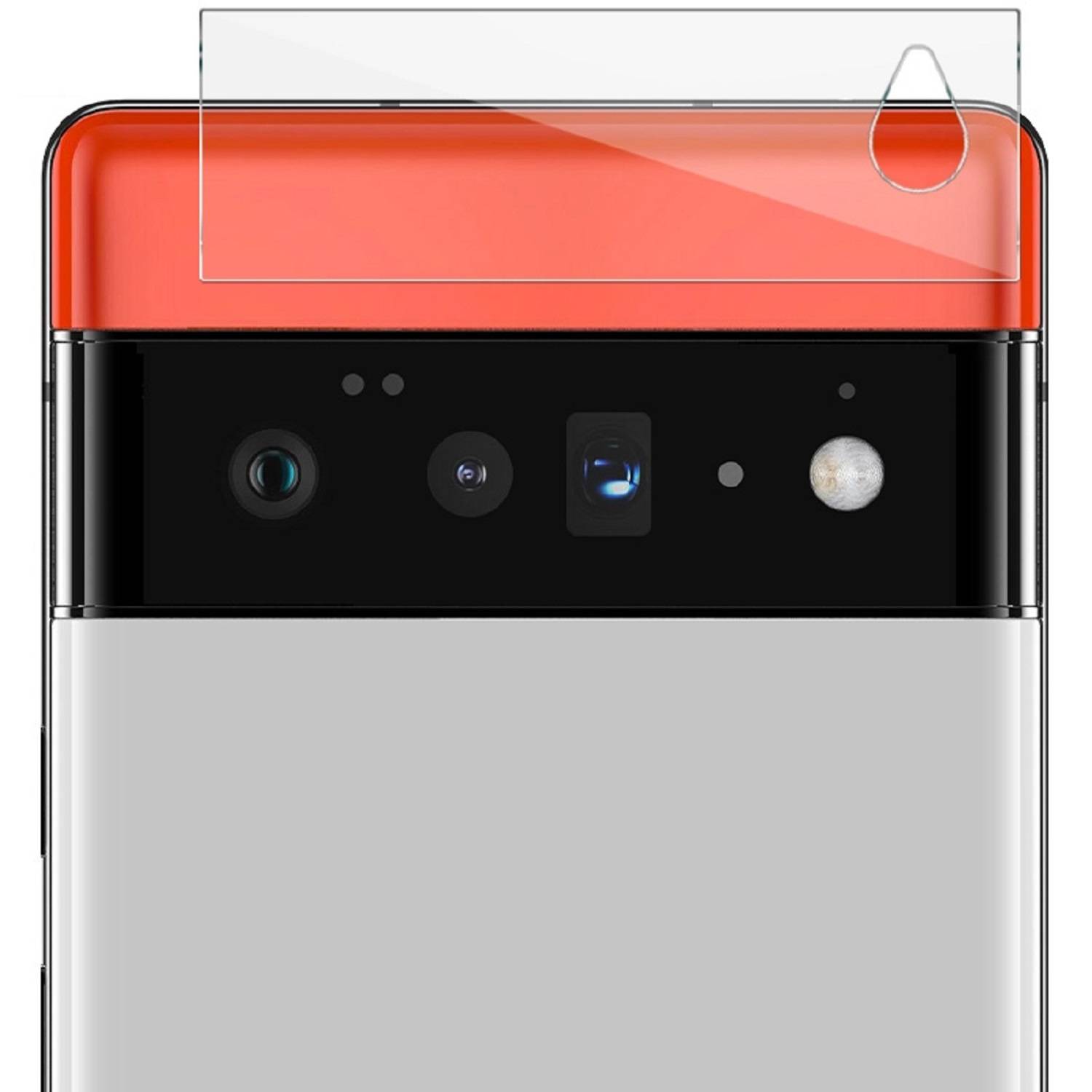 2x Kamera 9H Panzerhartglas für Google Pixel 6 Pro 3D KLAR ECHTES TEMPERED Panzerglas Kameraglas Kamerhartglas Kameraschutzglas Schutzglas