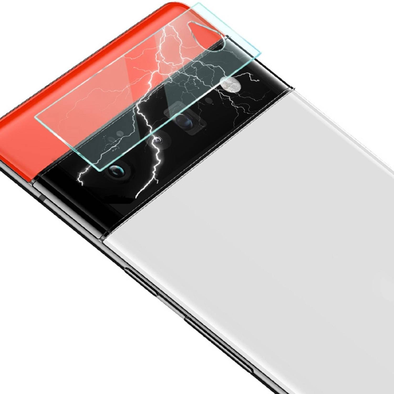 6x Kamera 9H Panzerhartglas für Google Pixel 6 Pro 3D KLAR ECHTES TEMPERED Panzerglas Kameraglas Kamerhartglas Kameraschutzglas Schutzglas
