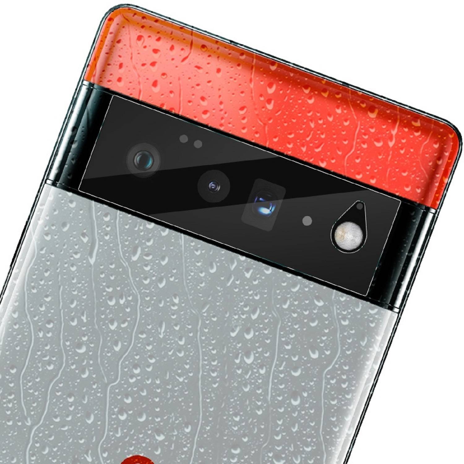 6x Kamera 9H Panzerhartglas für Google Pixel 6 Pro 3D KLAR ECHTES TEMPERED Panzerglas Kameraglas Kamerhartglas Kameraschutzglas Schutzglas