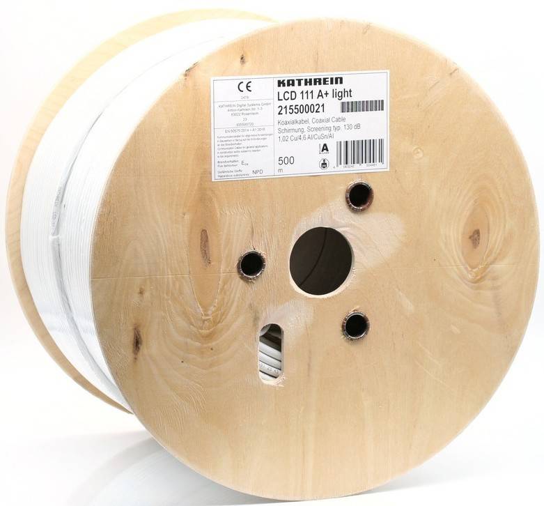 Kathrein Koaxialkabel LCD111A+lig/500m Eca