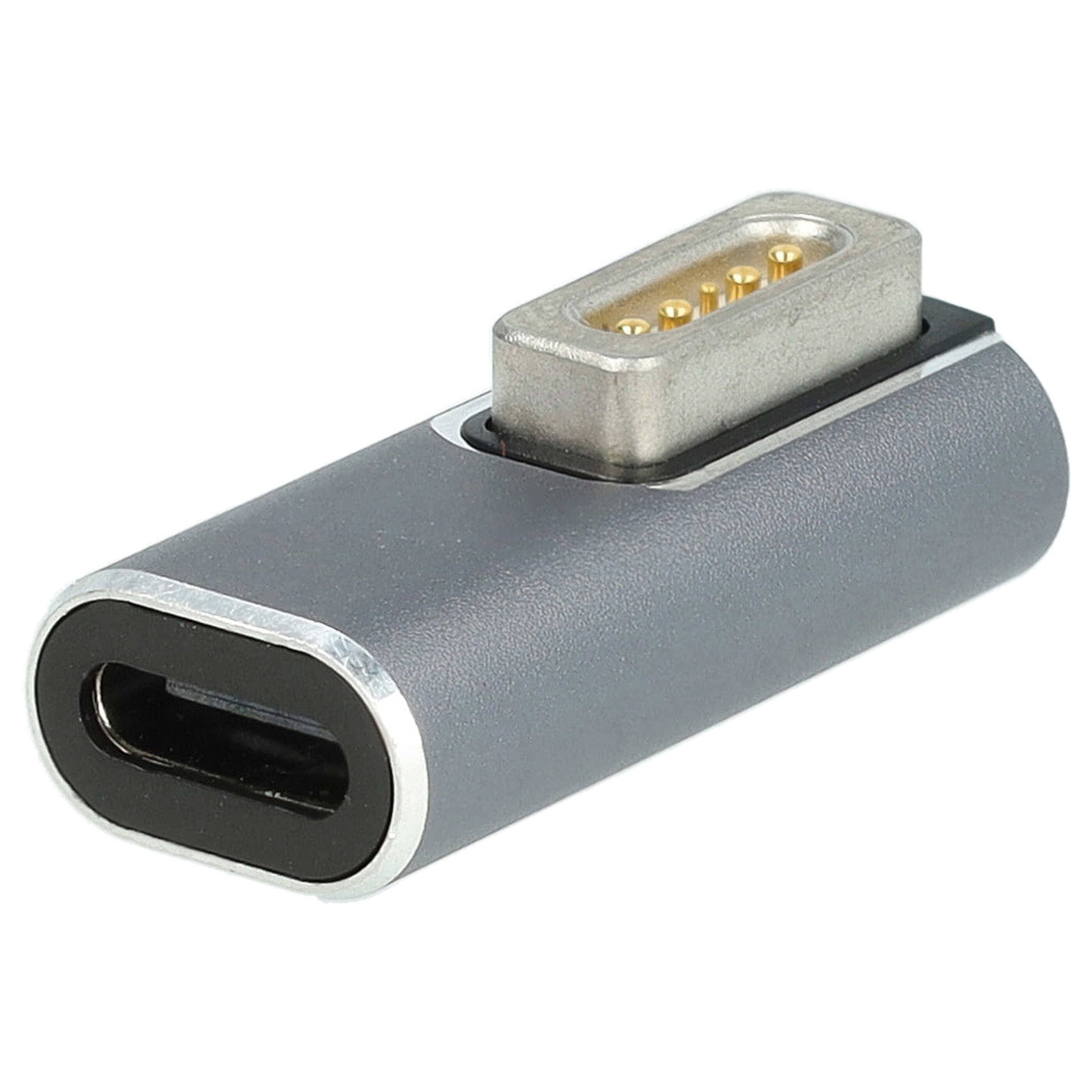 vhbw Adapter USB Typ C auf MagSafe 1 kompatibel mit Apple MB404CH/A, MB467CH/A, MB466CH/A Notebook, Laptop - 2,8 x 1,25 x 0,7 cm, 100 W