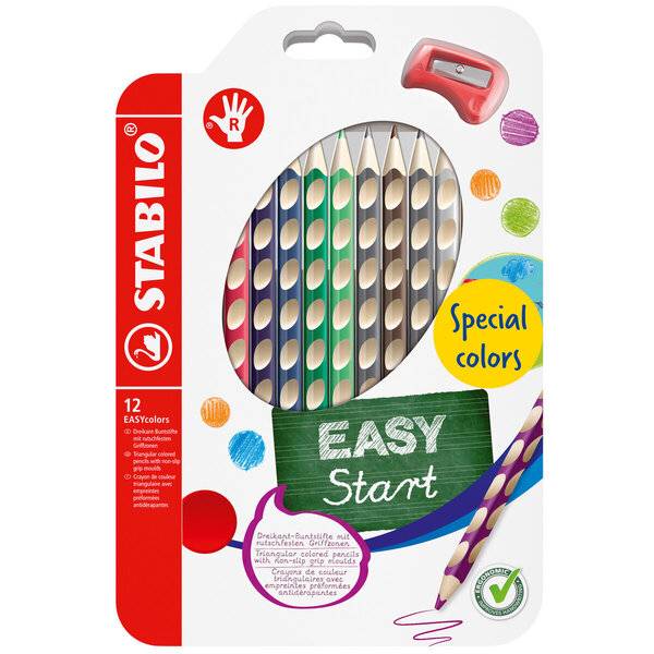 Buntstift EASYcolors Etui 12 Stück/12 Farben R
