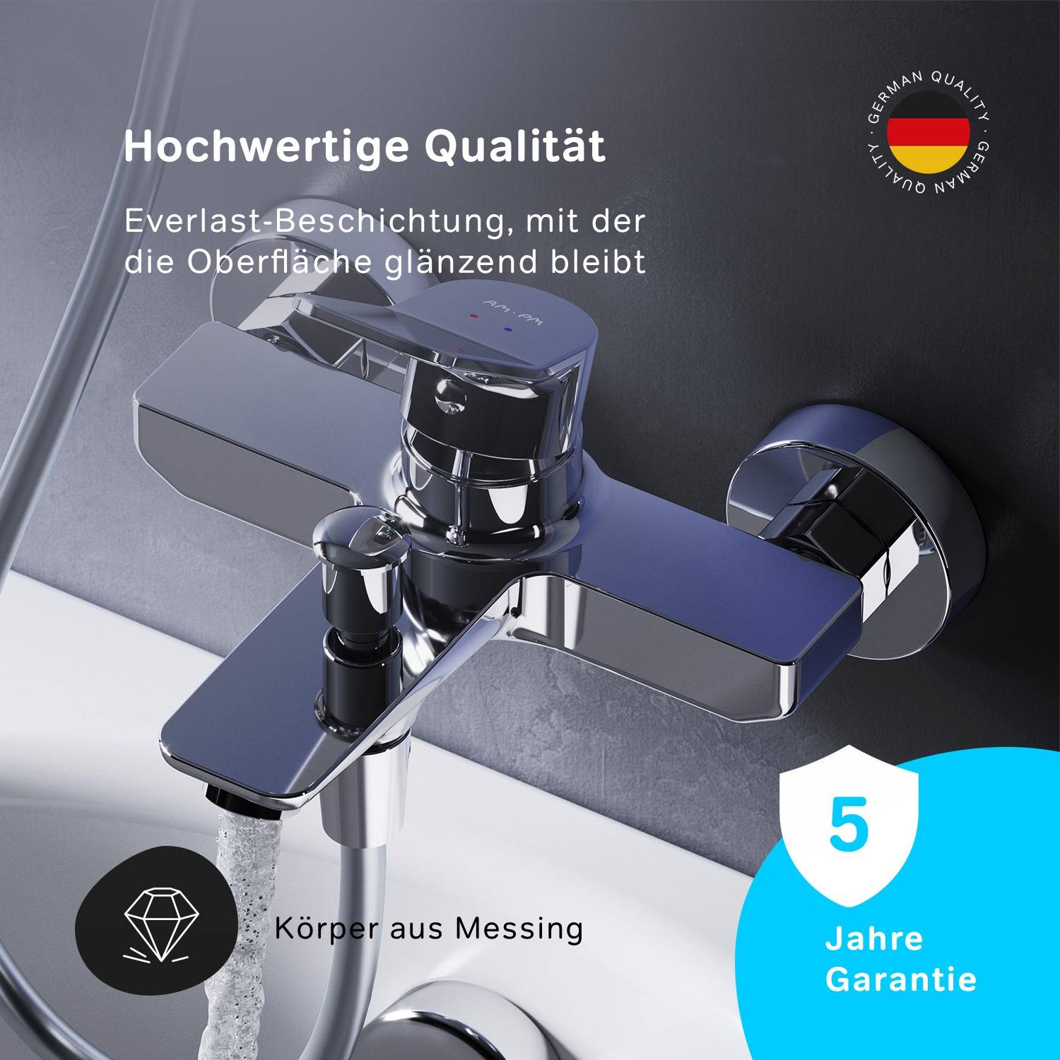 AM.PM Wannenarmatur Wasserhahn Bad