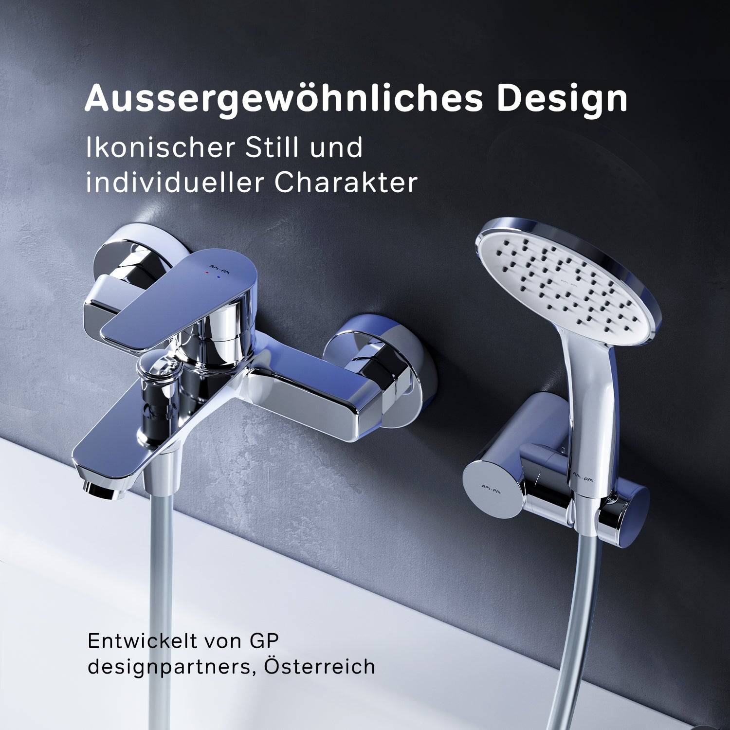 AM.PM Wannenarmatur mit Handbrause