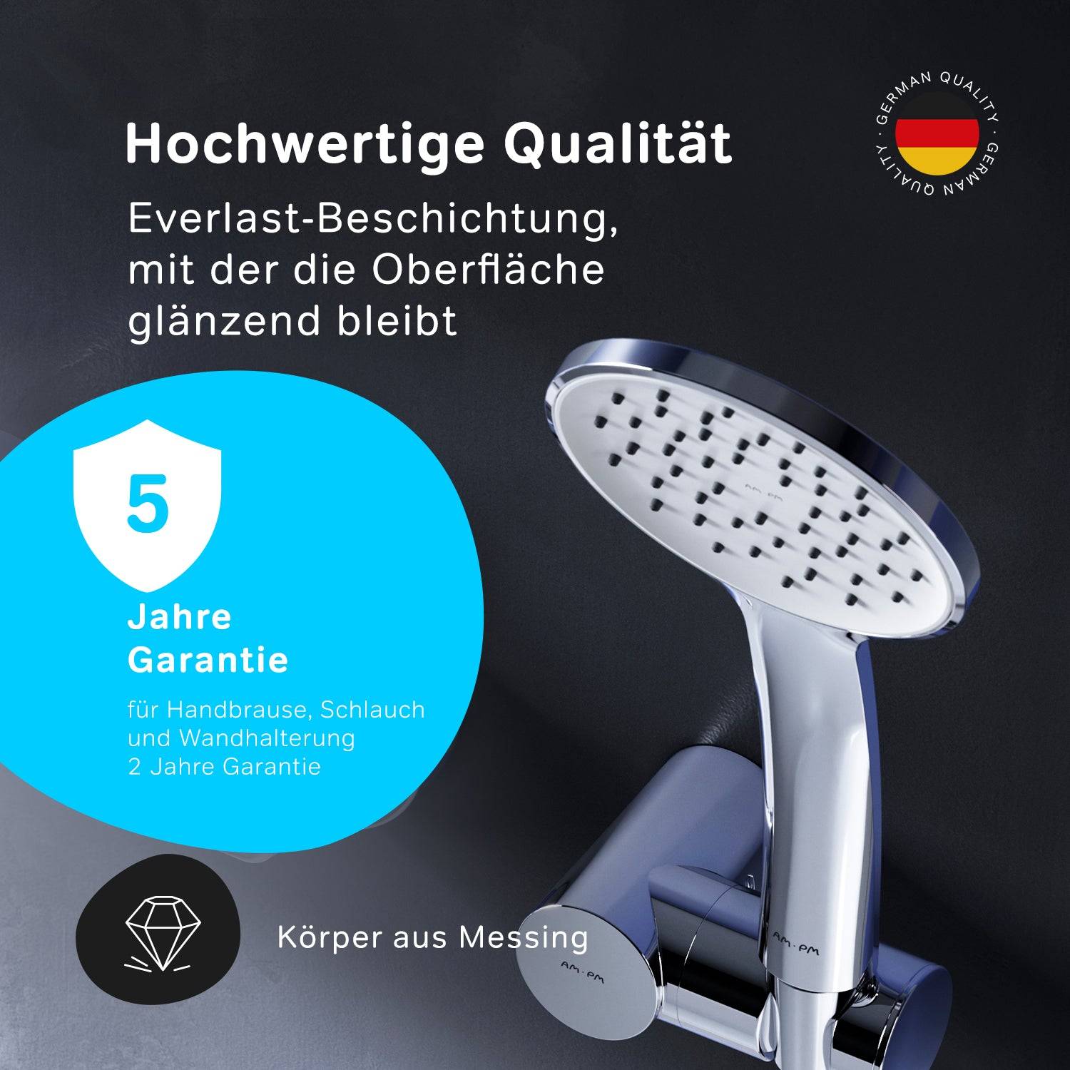 AM.PM Wannenarmatur mit Handbrause