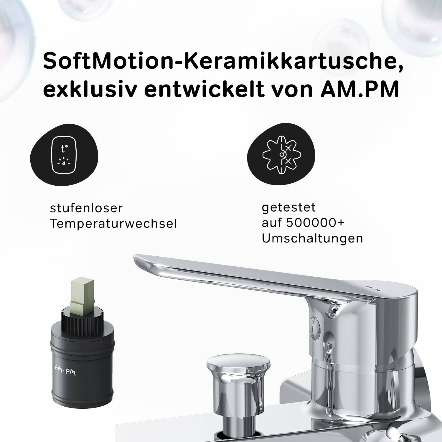 AM.PM Wannenarmatur mit Handbrause