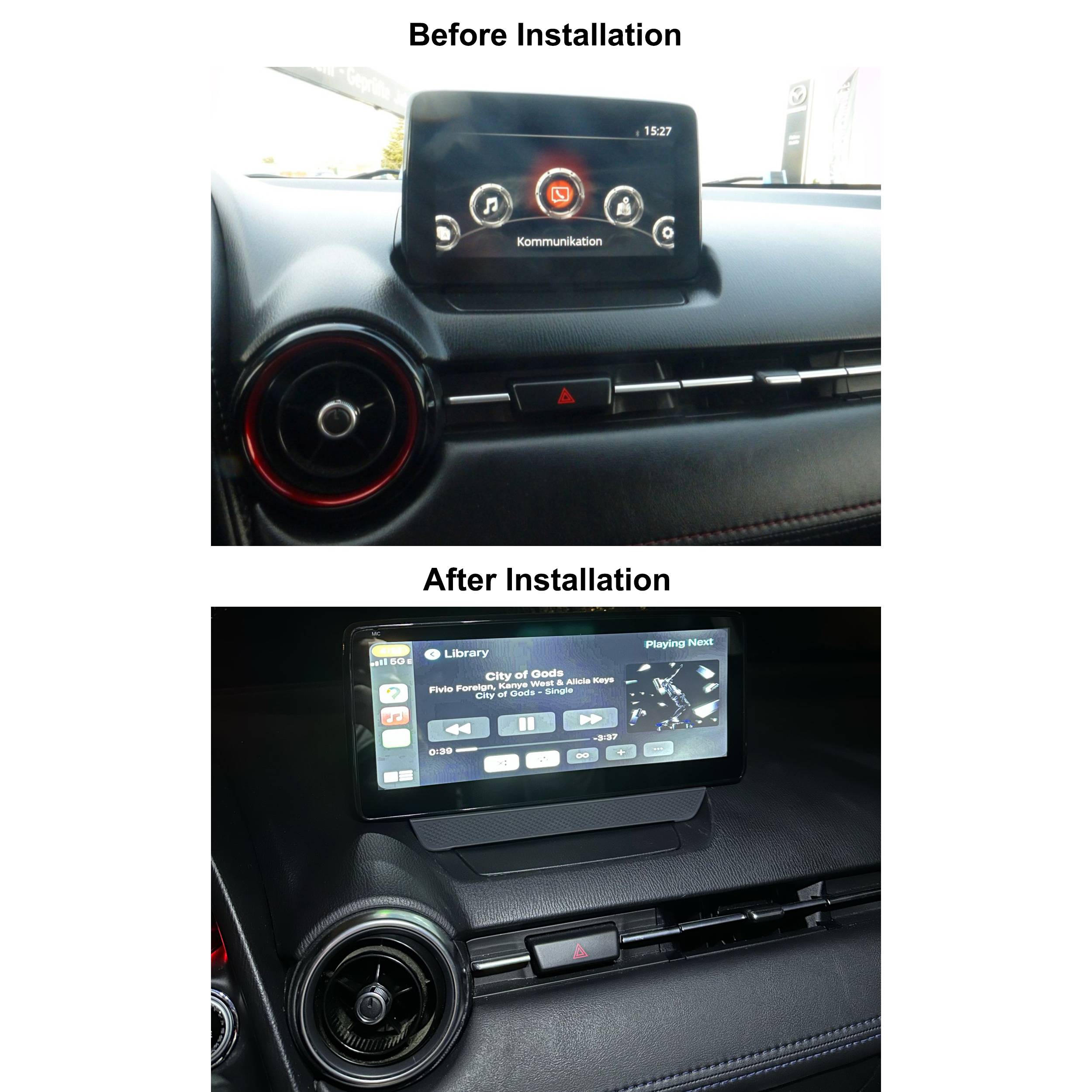 Für Mazda 2 DJ CX-3 10.25" Touchscreen Android Display GPS Navigation CarPlay