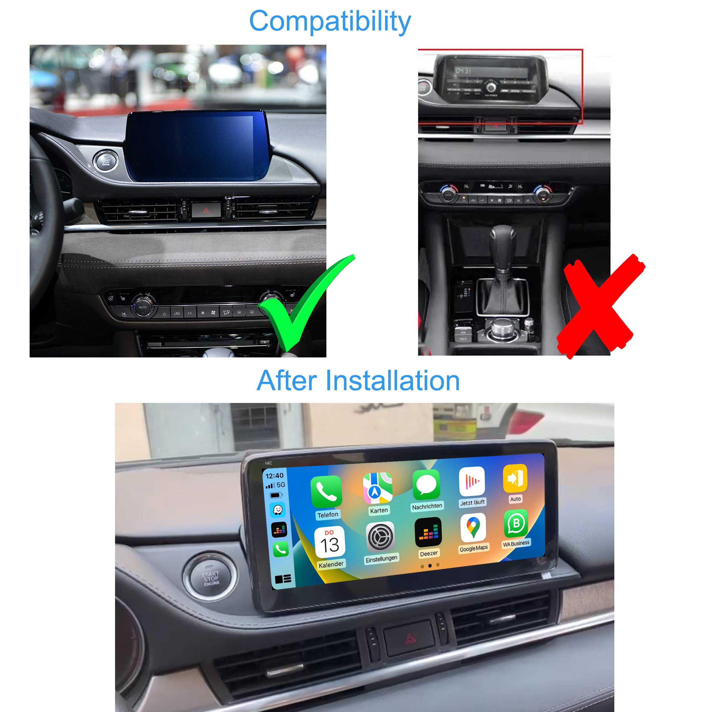 Für Mazda 6 2020 -2024 10.25" Touchscreen Android Display GPS Navi CarPlay