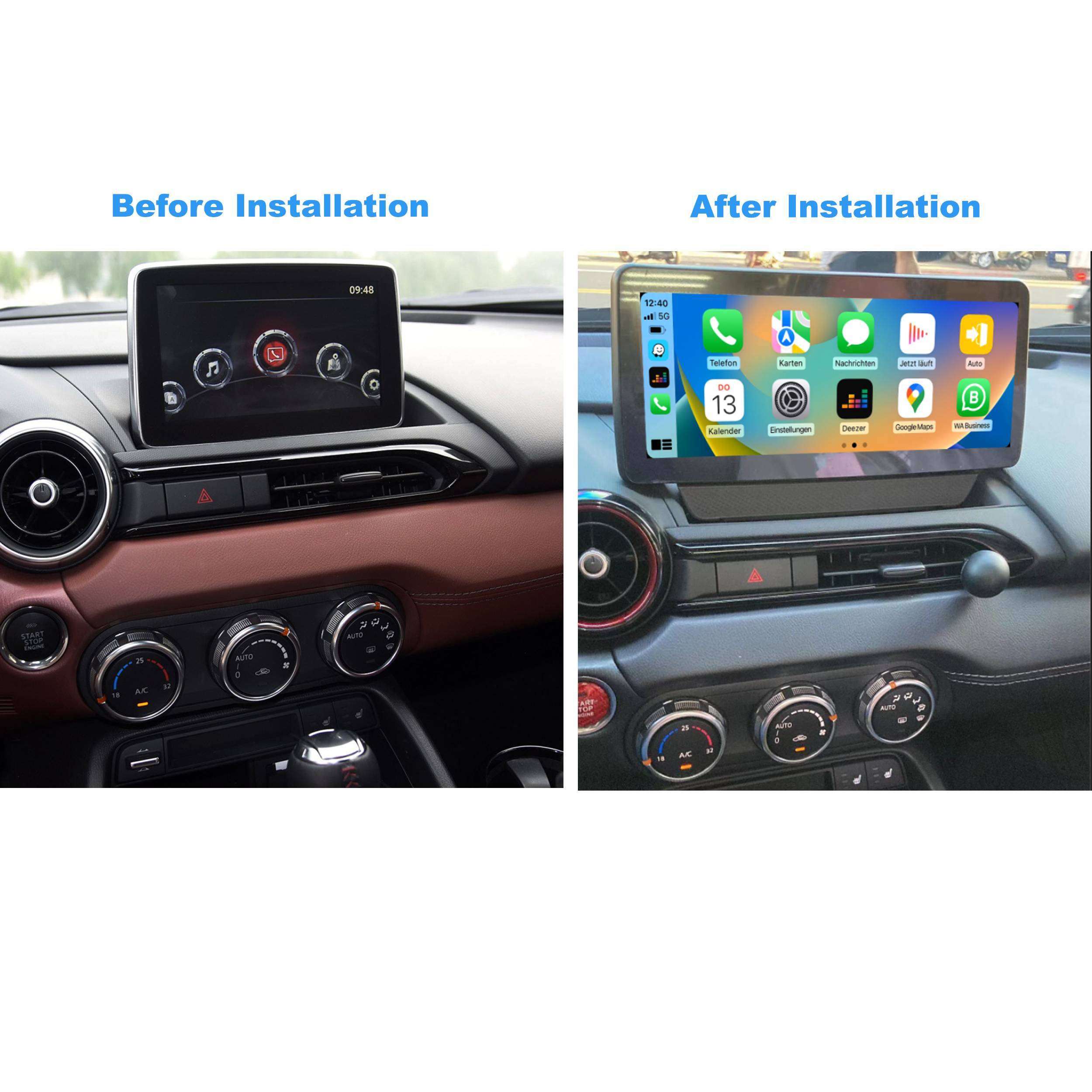 Für Mazda MX5 ND Miata 10.25" Touchscreen Android Display GPS Navi CarPlay