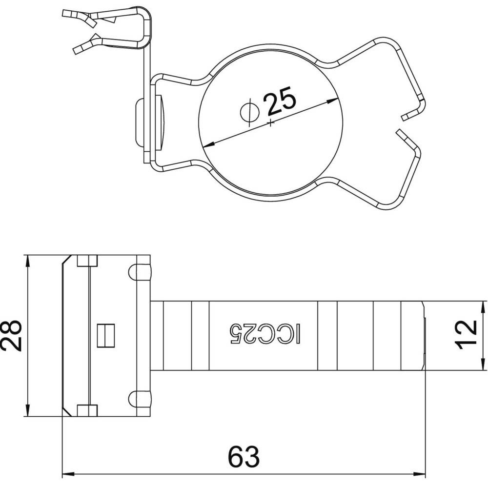 OBO Bettermann Trägerklammer SCHPC 1,5-4 D25