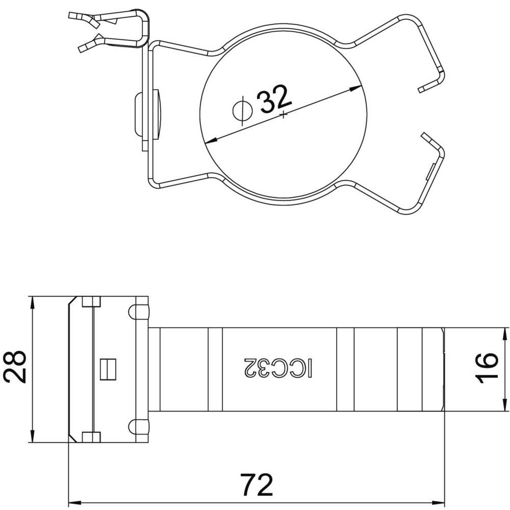 OBO Bettermann Trägerklammer SCHPC 1,5-4 D32