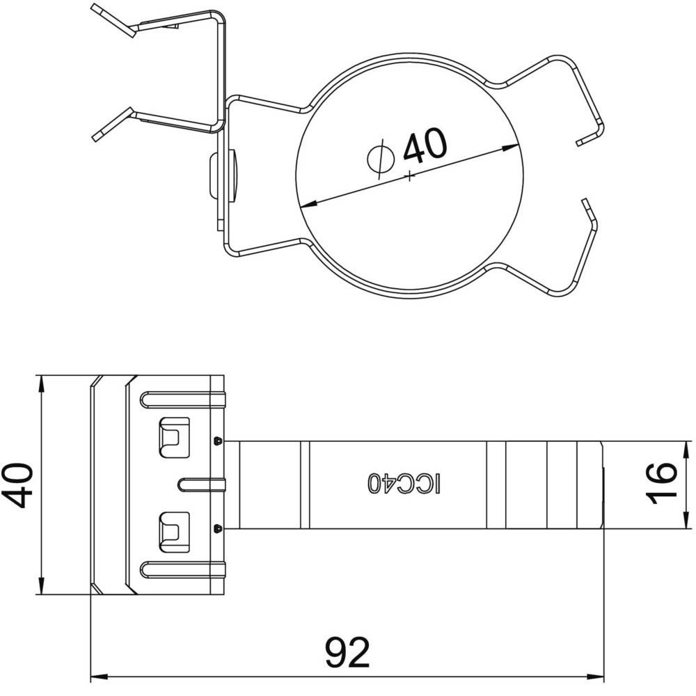 OBO Bettermann Trägerklammer SCHPC 15-20 D40