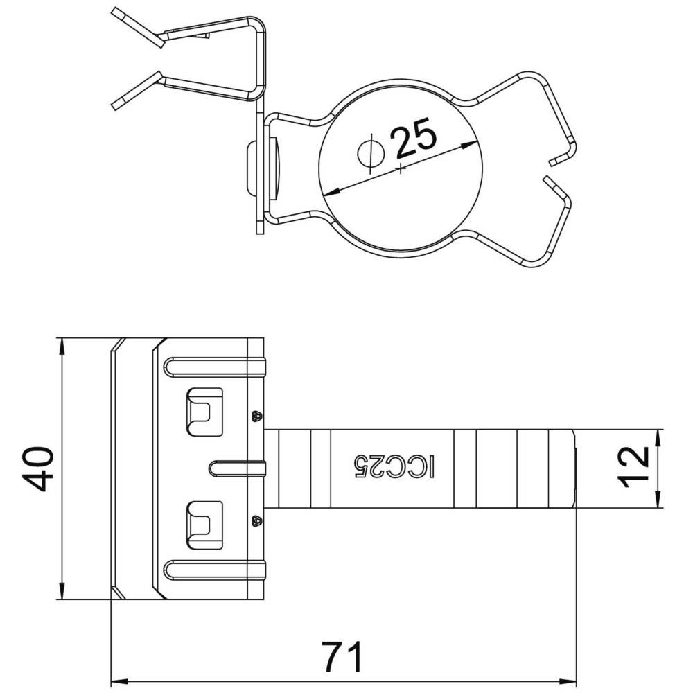 OBO Bettermann Trägerklammer SCHPC 4-10 D25