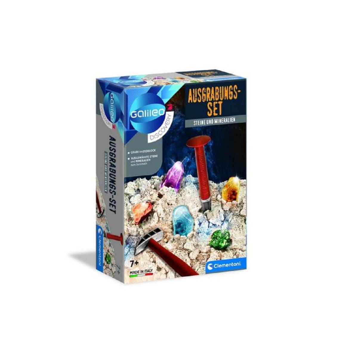 69940 - Ausgrabungs-Set Steine und Mineralien, Experimentierkasten, ab 7 Jahren (DE-Ausgabe)