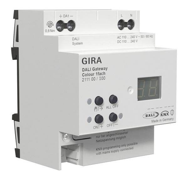 Gira DALI Gateway Colour 1f REG 211100