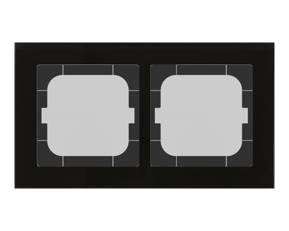 MDT technologies Glasrahmen 2-fach sw BE-GTR263S.01S