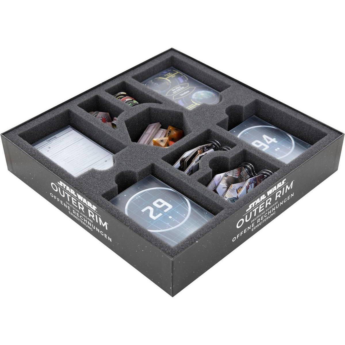AS11SET - Schaumstoff-Set für Star Wars: Outer Rim - Offene Rechnungen - Brettspielbox