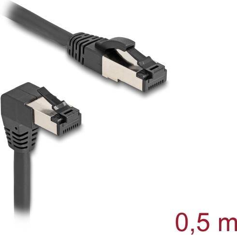 Delock RJ45 Netzwerkkabel Cat.8.1 S/FTP 90° unten gewinkelt - Netzwerk - CAT 8 -