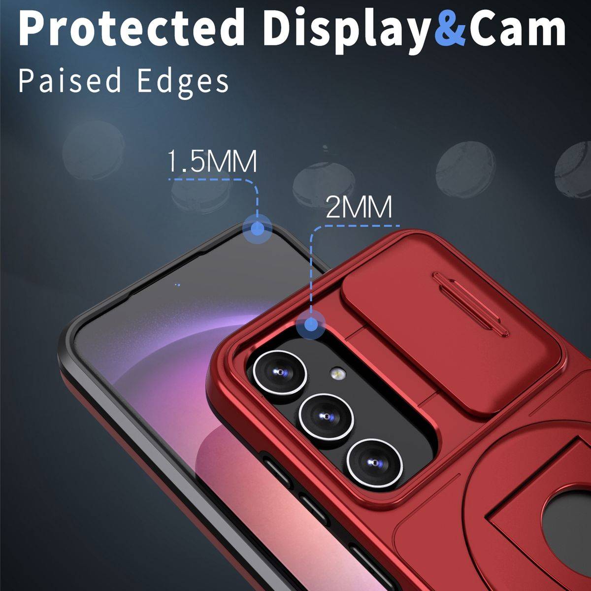 Für Samsung Galaxy S23 FE MagSafe Schock Ring Kamera Schutz Hülle Case