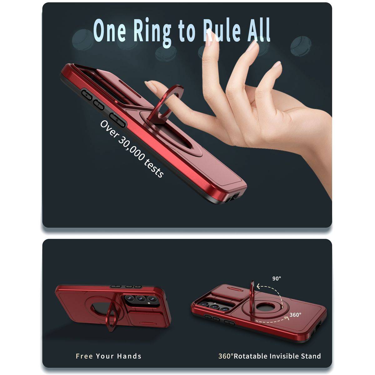 Für Samsung Galaxy S23 FE MagSafe Schock Ring Kamera Schutz Hülle Case
