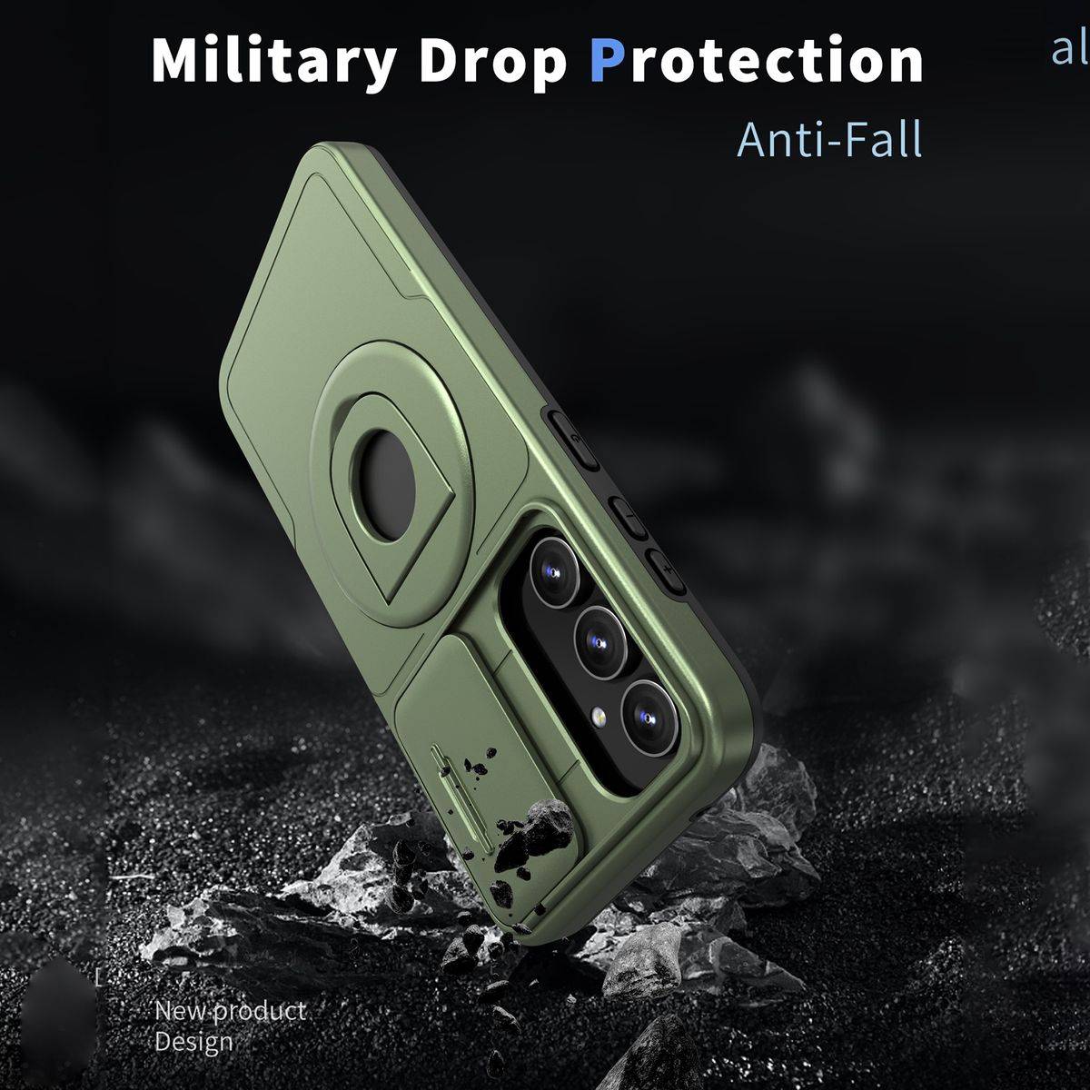 Für Samsung Galaxy S23 FE MagSafe Schock Ring Kamera Schutz Hülle Case