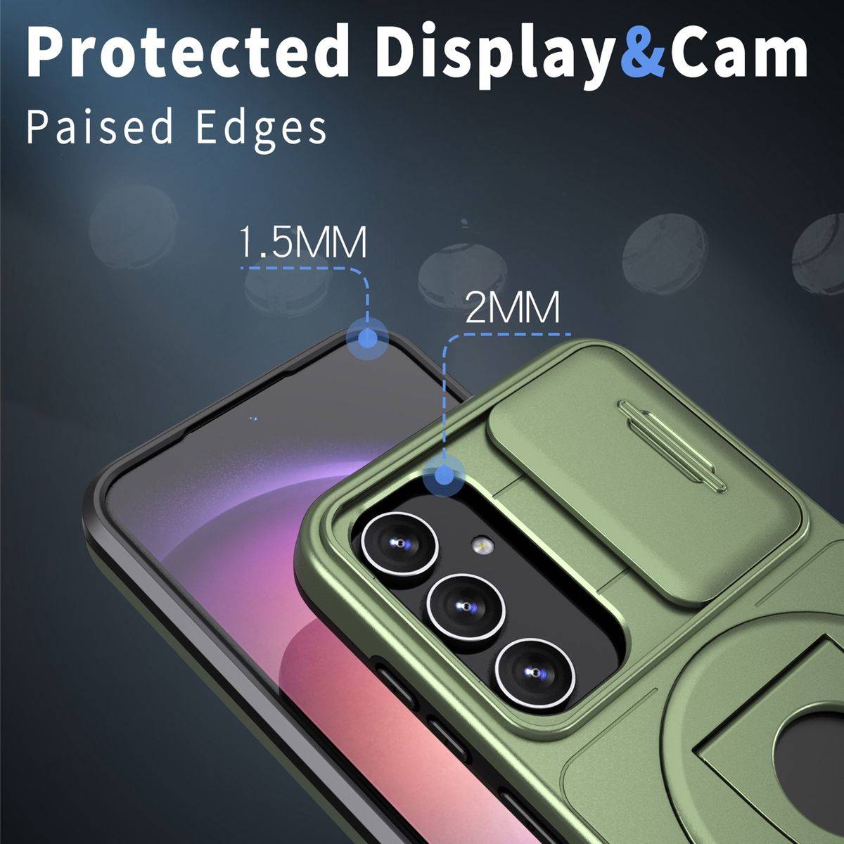 Für Samsung Galaxy S23 FE MagSafe Schock Ring Kamera Schutz Hülle Case