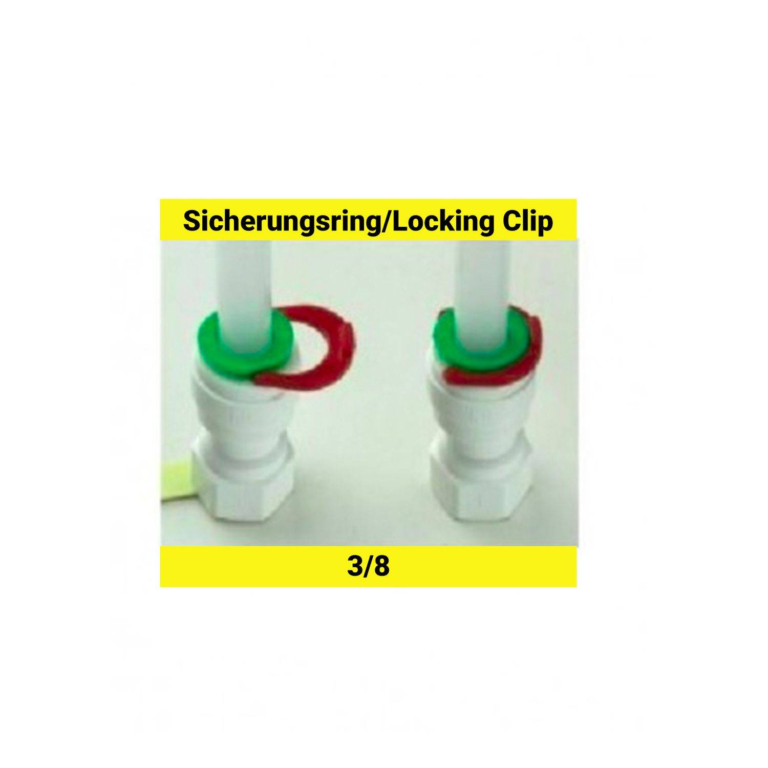 Sicherungsring für 3/8" Schlauch/Steckverbinder