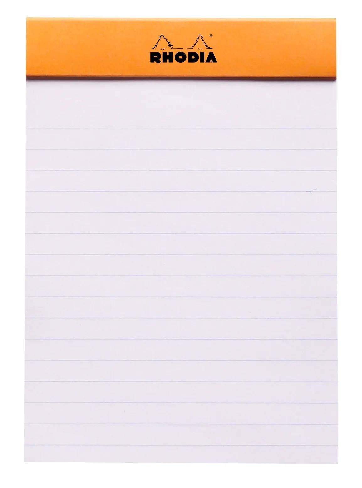 Rhodia 10x Rhodia Notizblock No.13 A6 80 Blatt liniert 80g - Orange 13600C