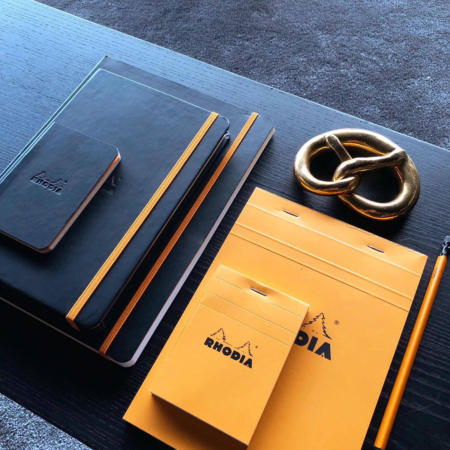 Rhodia 10x Rhodia Notizblock No.13 A6 80 Blatt liniert 80g - Orange 13600C