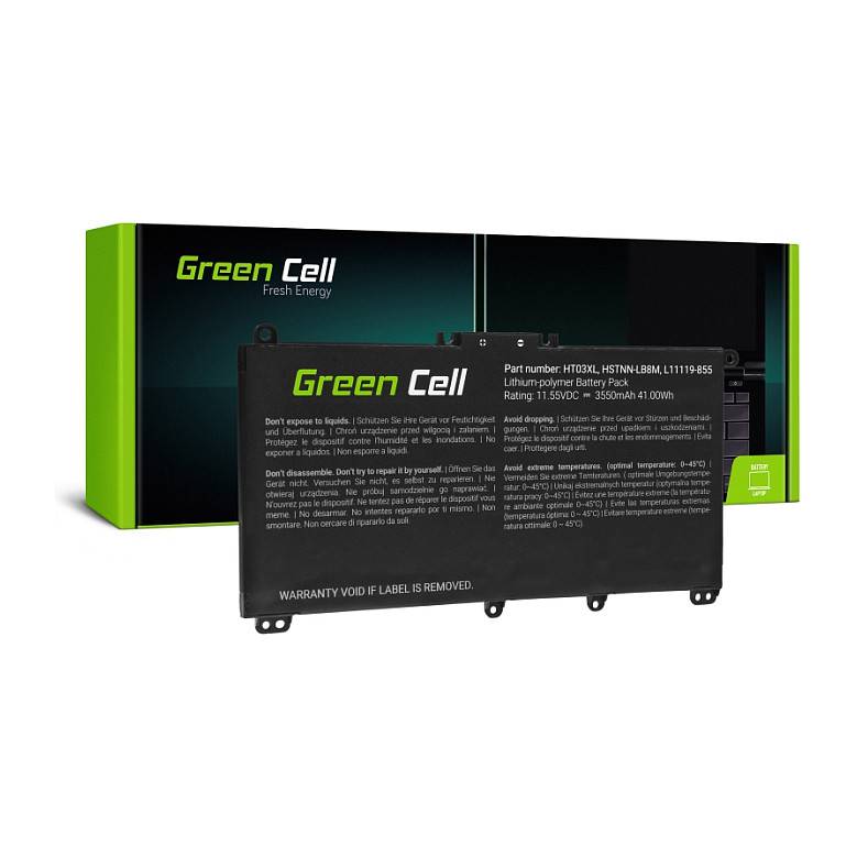 Ersatzbatterie Modell HT03XL für HP-Laptops, Kapazität 11,55 V, 3500 mAh, 41,11 Wh