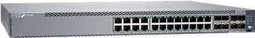 Juniper EX4100 24-Port 10/100/1000BaseT, 4x 10G SFP+ Uplink ports, 4x 25G SFP28 Stacking/Uplink ports, redundant fans, 1