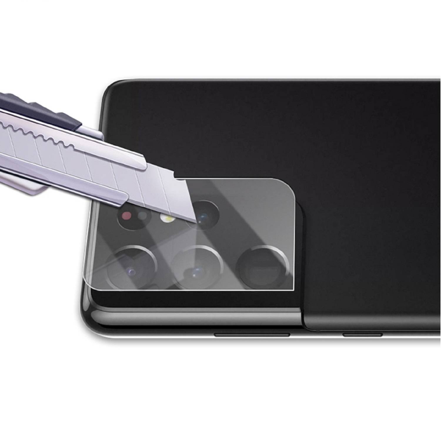 2x Kamera 9H Panzerhartglas für Samsung Galaxy S21 Ultra 3D KLAR ECHTES TEMPERED Panzerglas Kameraglas Kamerhartglas Kameraschutzglas Schutzglas