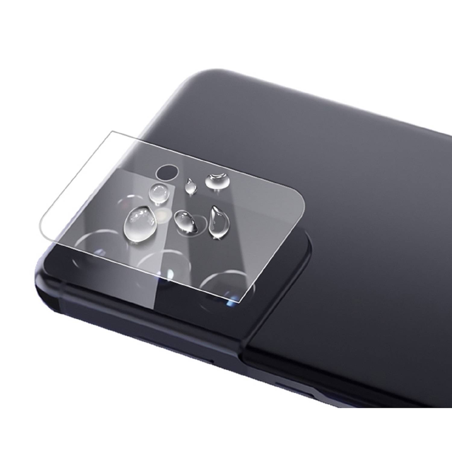 2x Kamera 9H Panzerhartglas für Samsung Galaxy S21 Ultra 3D KLAR ECHTES TEMPERED Panzerglas Kameraglas Kamerhartglas Kameraschutzglas Schutzglas