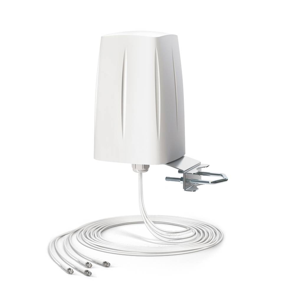 QuOmni AO5G4-G LTE / 5G Rundstrahlantenne - Global, 4dBi, 4x4 MIMO, IP67, 5m / SMA