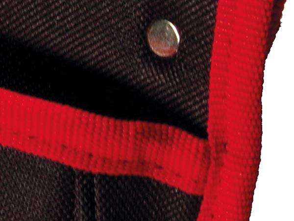 Toolland Zangen-Gürteltasche, strapazierfähig, Nylon, Schwarz/Rot