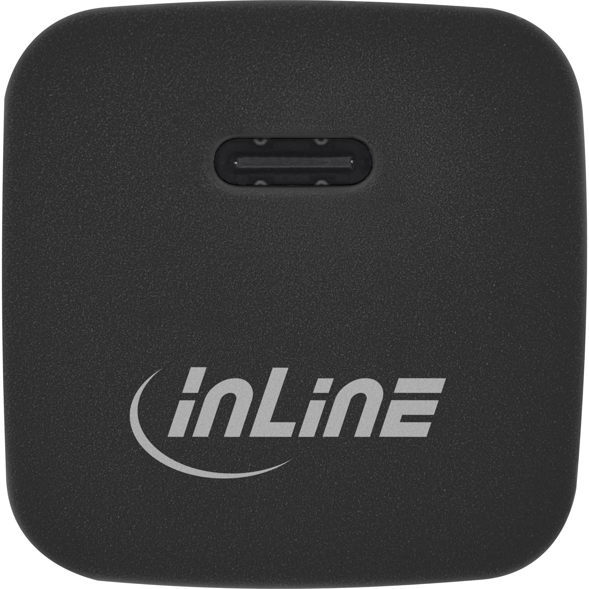 INLINE - USB Netzteil - GaN Ladegerät Single USB-C - 33W - schwarz
