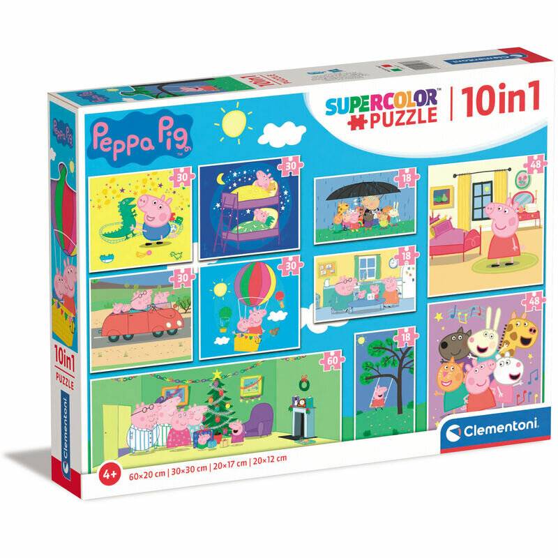 Peppa Pig-Puzzle 18+30+48+60 Teile