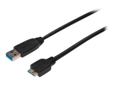 DIGITUS USB 3.0 Anschlusskabel Typ A -mikro B St/St 0.25m sw Multimedia-Technik USB-Kabel