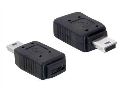 DELOCK USB Adapter mini B -> micro A+B St/Bu / Konverter USB