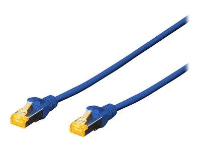 DIGITUS CAT 6A S/FTP Patchkabel, 0,25m, blau Multimedia-Technik Cat6 Kabel