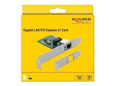 DELOCK Gigabit LAN 1x RJ45 +Low Profile Delock Multimedia-Technik PCI Express Karten