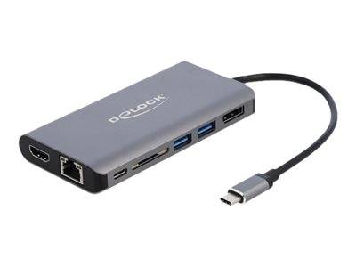 DELOCK USB-C Dockingstation 4K-HDMI/DP/USB3.0/SD/LAN/PD 3.0 Multimedia-Technik