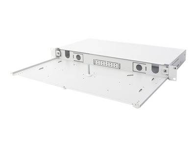 DIGITUS LWL Spleißbox 1HE unbestückt ausziehbar schnellversc Multimedia-Technik