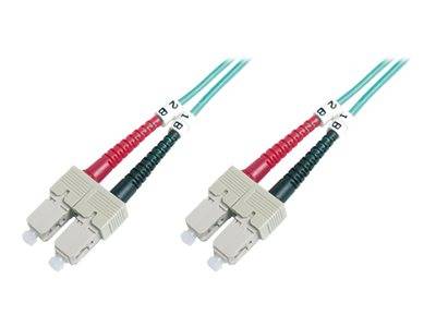 DIGITUS LWL Patchkabel SC -> SC 3.00m Multimode Duplex OM3 Multimedia-Technik Lichtwellenleiterkab