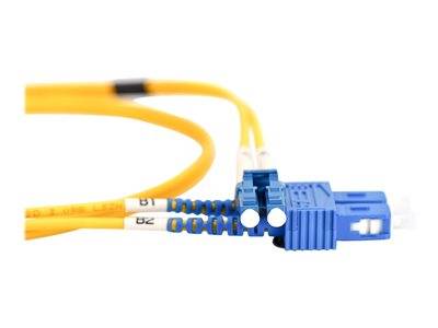 DIGITUS LWL Patchkabel LC -> SC 2.00m Singlemode Duplex OS2 Multimedia-Technik Lichtwellenleiterkab
