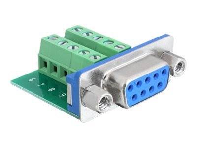 DELOCK Adapter Terminalblock 10Pin -> D-Sub9 Buchse Multimedia-Technik