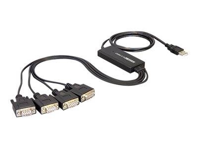 DELOCK USB Kabel A -> 4x D-Sub9 St/St 1.40m Multimedia-Technik USB-Kabel