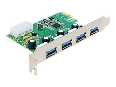 DELOCK PCI Expr Card 4x USB3.0 ext Multimedia-Technik PCI Express Karten
