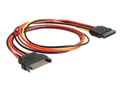 DELOCK Stromkabel SATA 15Pin -> St/Bu 0.50m Multimedia-Technik