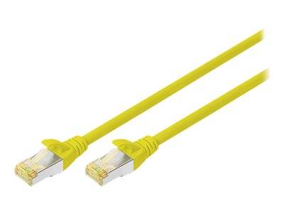 DIGITUS CAT 6A S/FTP Patchkabel, 10 Stück, 2m, gelb Kabel Patchkabel RJ45 Cat.6